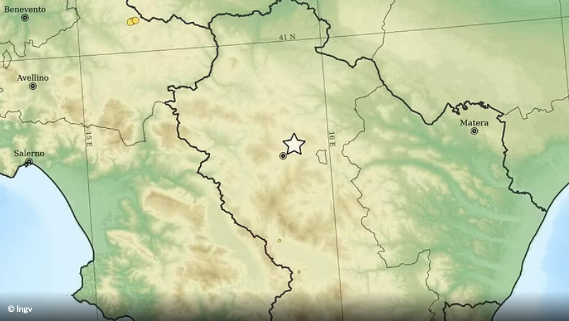 Terremoto in provincia di Potenza: scossa di magnitudo 4.2 avvertita dalla popolazione