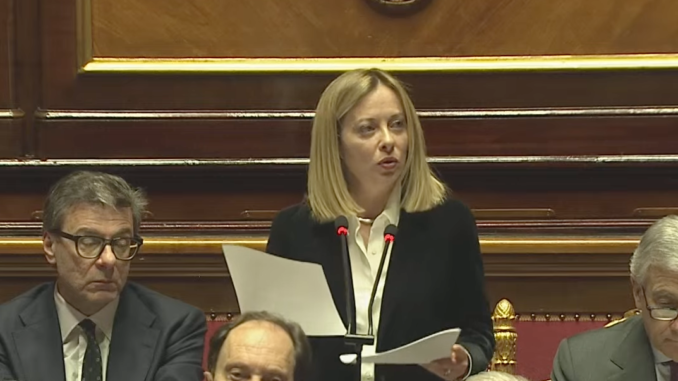 Meloni al Senato: “L’Europa deve essere competitiva senza eccessiva regolamentazione”